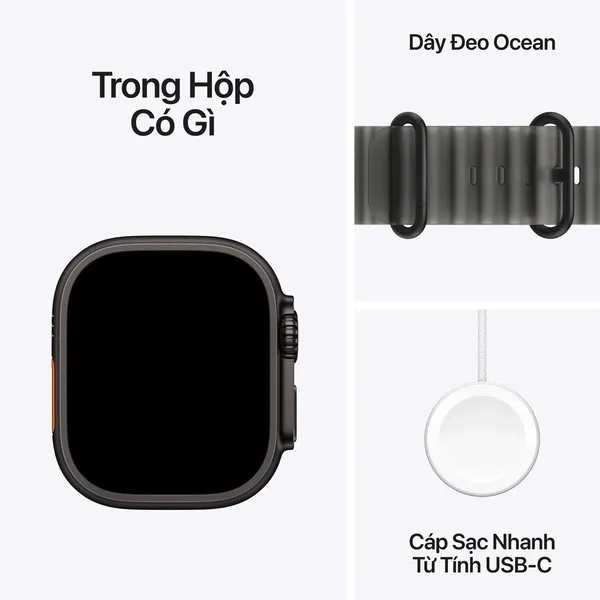 Apple Watch Ultra 4 GPS + Cellular 49mm Viền Titanium Dây Ocean