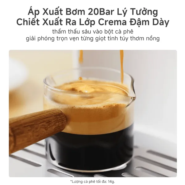 Máy Pha Cà Phê Espresso Simplus KFJH014WH01