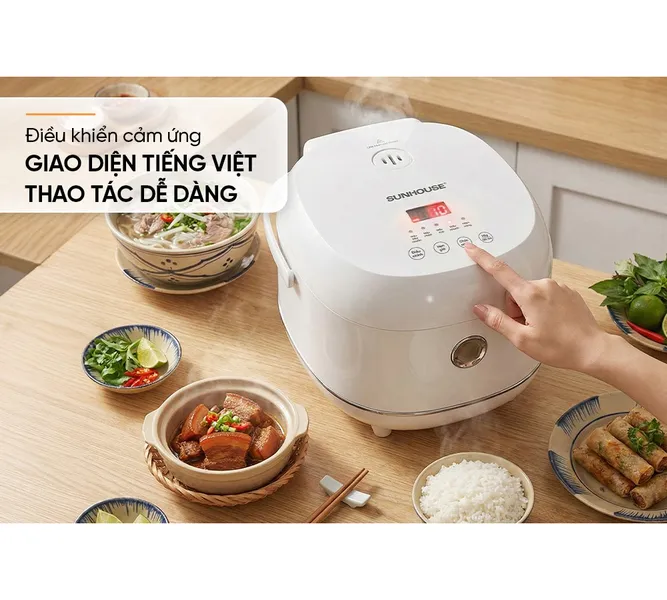 Nồi Cơm Điện Tử 1 Lít Sunhouse SHD8803