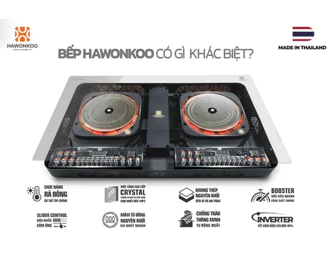 Bếp Từ Đôi Hawonkoo Inverter CEH-268 5400W - Xuất Xứ Thái Lan 2