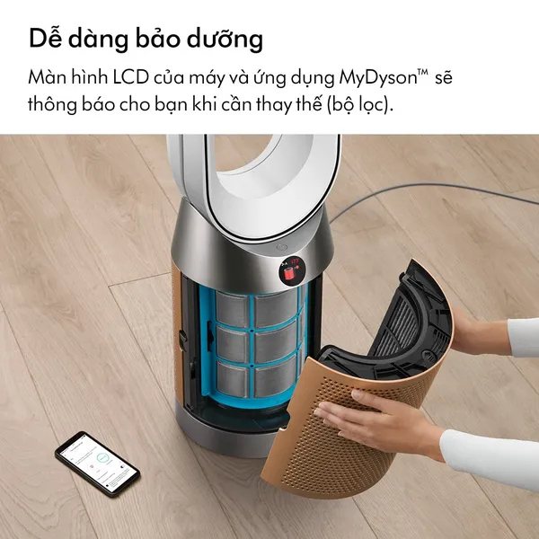 Máy Lọc Không Khí Dyson Purifier Cool PC2 De-NOx TP12 (Trắng Vàng)