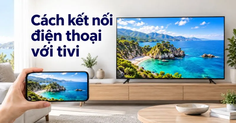 17+ Cách kết nối điện thoại với tivi nhanh gọn cho Android & iPhone