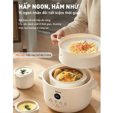 Nồi Nấu Chậm Cho Bé Ăn Dặm Joyoung JSC-187 1.8 Lít 10
