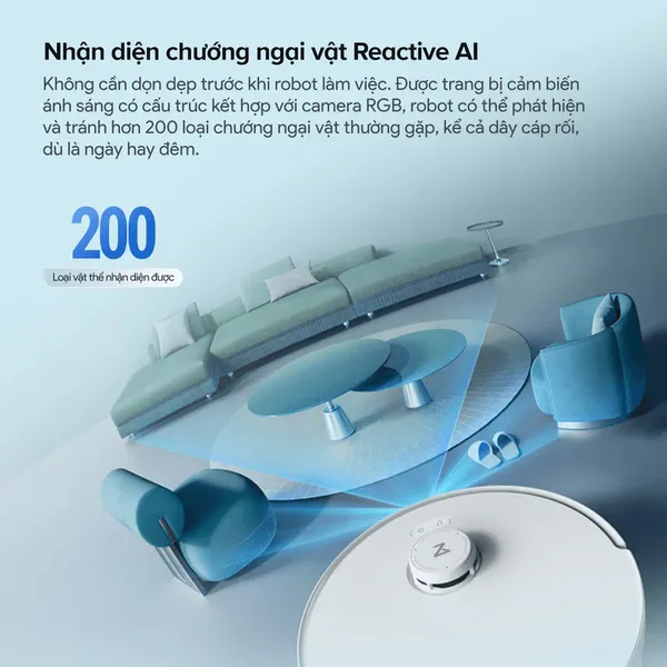Robot Hút Bụi Roborock Curv 2 Flow Màu Trắng