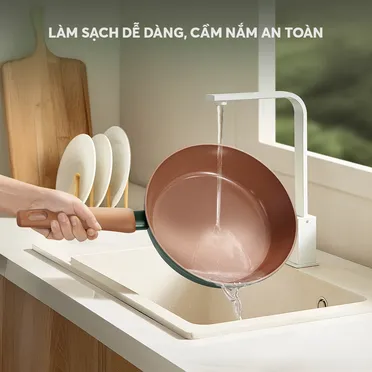 Chảo Chống Dính Ceramic Elmich Harmony EL5986PT24 Size 24cm 9