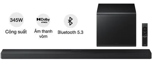 Bộ Loa Thanh Samsung HW-QS700F/XV 345W