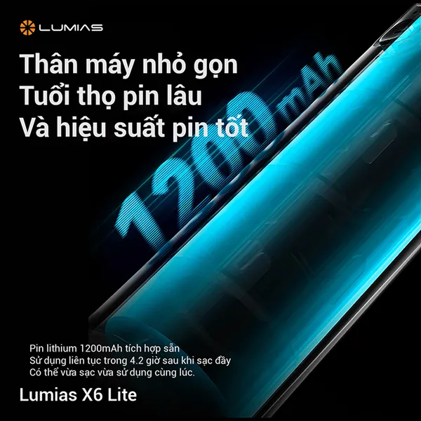 Quạt Cầm Tay Mini Lumias X6 LITE Màu Hồng