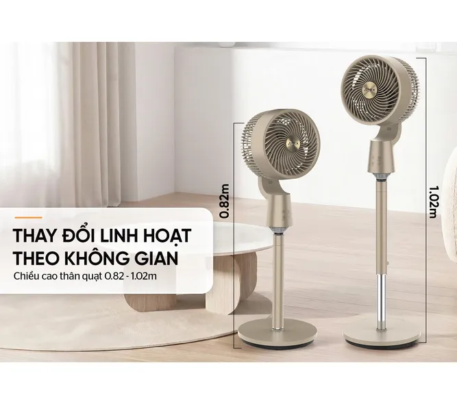 Quạt Đứng Tuần Hoàn Không Khí Có Remote Sunhouse Apex APF7320GY
