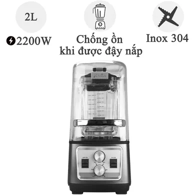 Máy Xay Sinh Tố Công Nghiệp Paveden QUIET LUX PBL-222PC 2200W- Chống ồn