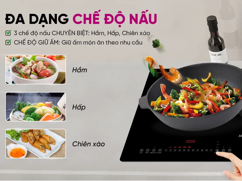 Bếp Từ Đôi Mutosi MI-68TL - Xuất Xứ Thái Lan