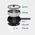 Nồi Điện Đa Năng 4 Trong 1 LocknLock EJP421WHT 2 Lít 2