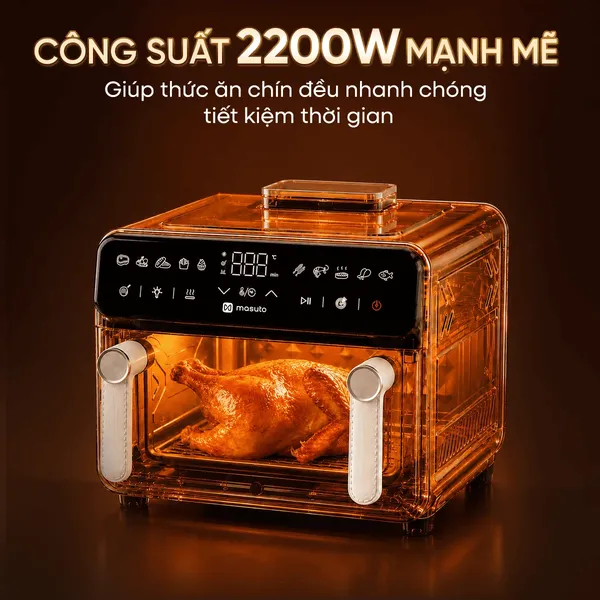 Nồi Chiên Không Dầu Masuto MSPPrimeAir 12 Lít