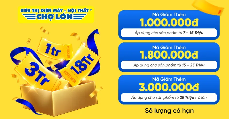 Đại Tiệc Voucher Online - Nhận Ưu Đãi Ngập Tràn từ Điện Máy Chợ Lớn