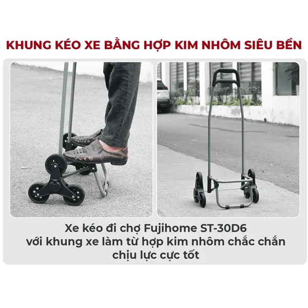 Xe Kéo Đi Chợ Kèm Túi Fujihome ST-30D6