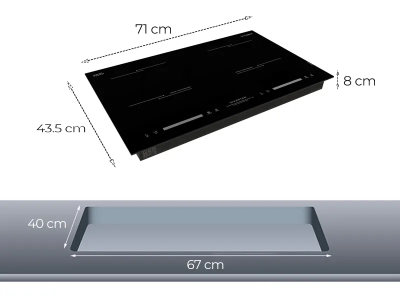 Bếp Đôi Junger ID-39 - Thái Lan