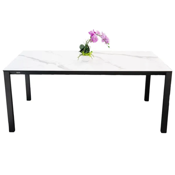 Bộ Bàn Ăn Grand T22981A-C Đen + 4 Ghế Ugo VD6819 Kem