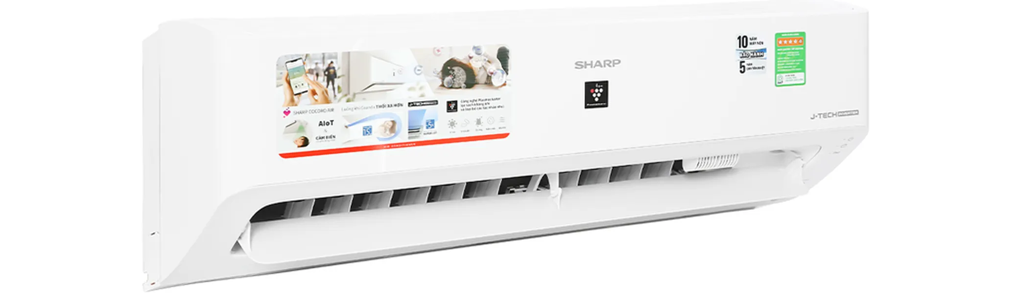 Máy Lạnh Sharp Inverter 1.5 HP AH-XP13YHW/AU-X13YHW