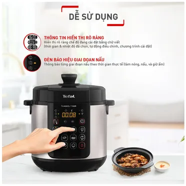 Nồi Áp Suất Điện Tefal CY222D68 5 Lít 2
