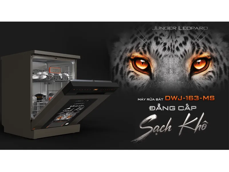 Máy Rửa Chén Junger Leopard-DWJ-163-MS - Xuất Xứ Thái Lan