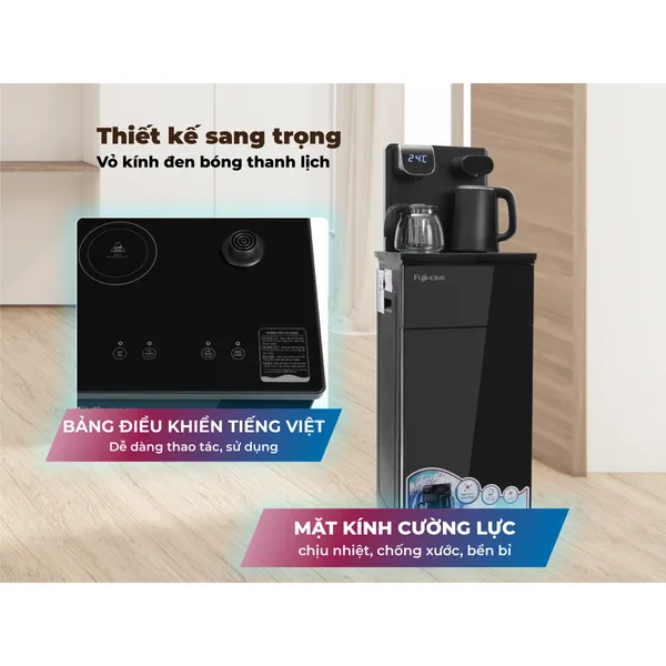 Cây Nước Làm Nóng Bình Âm Kết Hợp Bàn Pha Trà Cafe Fujihome TB110E-H