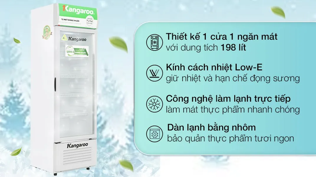 Tủ Mát Kangaroo 198 Lít KG258AT