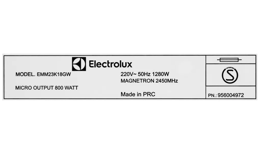 Lò vi sóng Electrolux EMM23K18GW 23 lít
