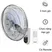 Quạt Treo Remote Nanoco NWF1612RC Màu Xám