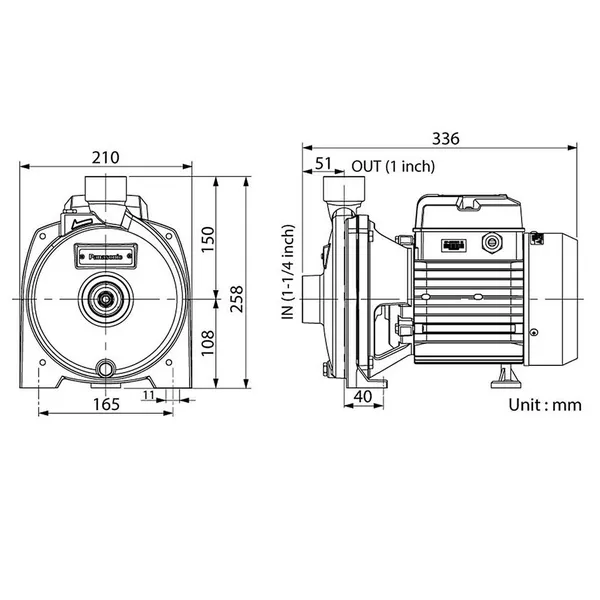 Máy Bơm Nước Ly Tâm Panasonic GP-15HCN1SVN