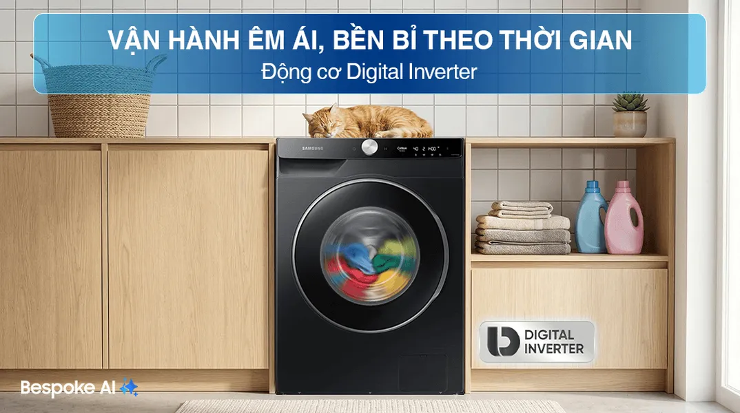 Máy Giặt Samsung AI EcoBubble Inverter 12 Kg WW12CGP44DSBSV