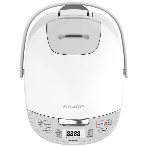 Nồi Cơm Điện Tử Sharp KS-COM192EV-GY 1.8 Lít