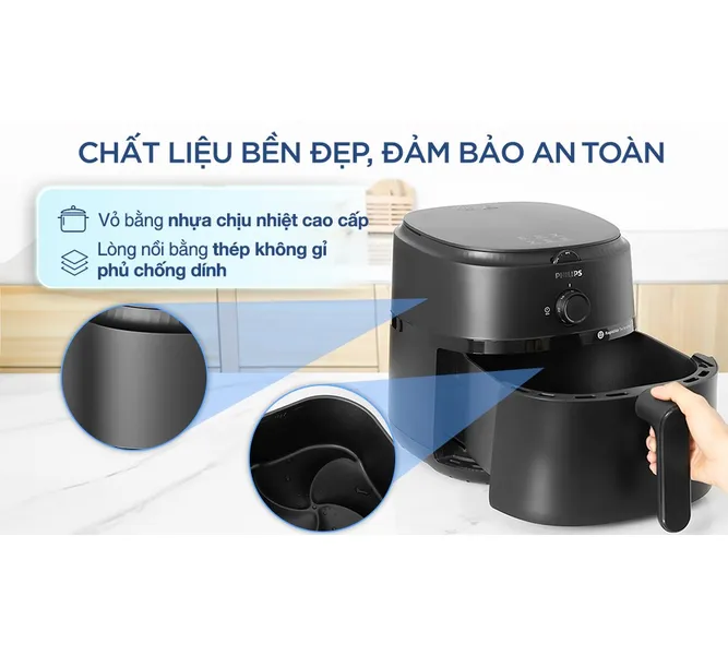 Nồi Chiên Không Dầu Philips NA130/00 6.2 Lít