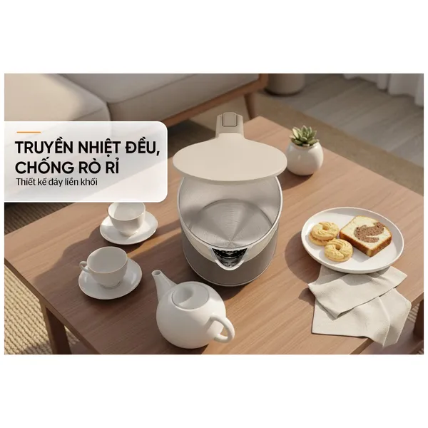 Ấm Siêu Tốc Inox 3 Lớp 1.8 Lít Sunhouse SHD1377