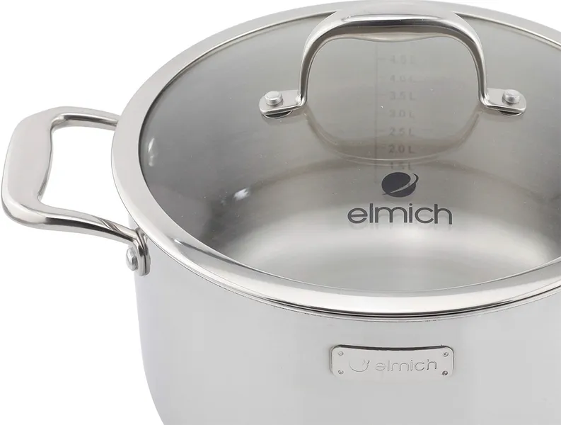 Nồi inox cao cấp 3 lớp đáy liền Elmich Tri-Max 26 cm