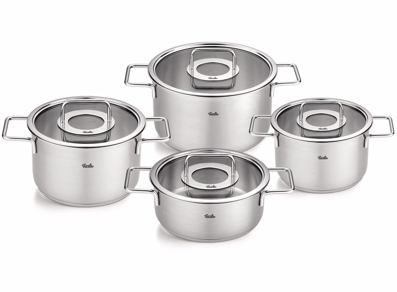 Bộ Nồi Fissler Pure 4 Món Nắp Kính - Xuất Xứ Đức