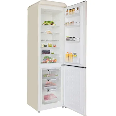 Tủ Lạnh Simplehome 280 Lít BCD-258VX Phong Cách Retro Màu Kem Ngăn Đá Dưới 0