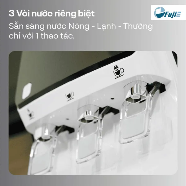 Máy Lọc Nước RO Tích Hợp Làm Nóng Lạnh Cao Cấp FujiE WPD5300C