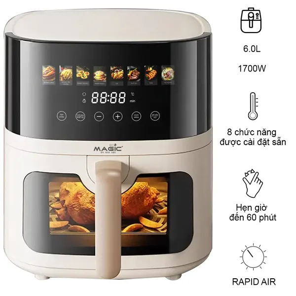 Nồi Chiên Không Dầu Magic Eco AC-125 6.0 Lít