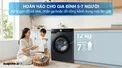 Máy Giặt Samsung AI EcoBubble Inverter 12 Kg WW12CG604DLBSV