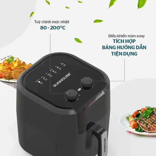 Nồi Chiên Không Dầu Sunhouse SHD4037 9 Lít