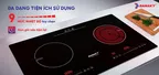Bếp Đôi Điện Từ Và Hồng Ngoại Sanaky VH-2500HGT