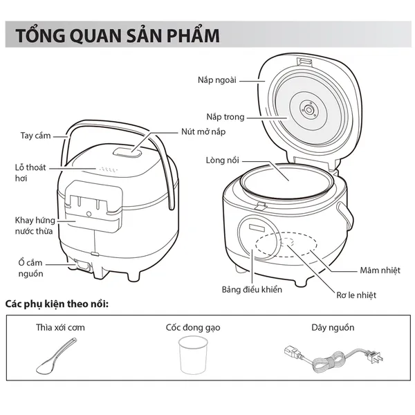 Nồi Cơm Điện Tử DRC-3ESL006M