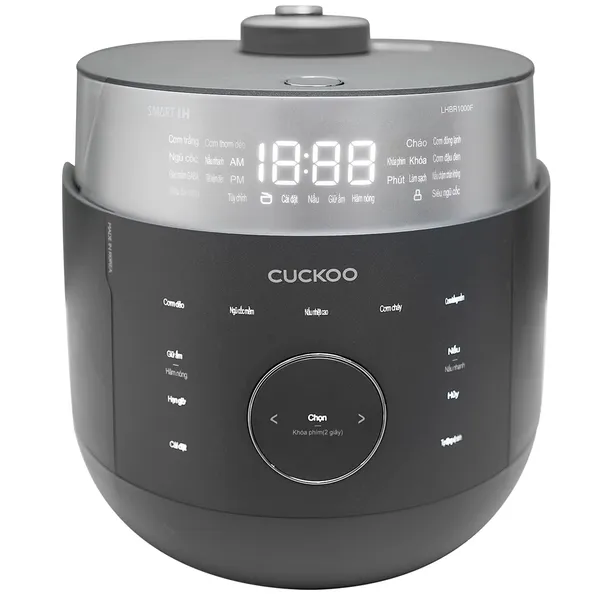 Nồi Cơm Điện Tử Áp Suất Cao Tần Cuckoo CRP-LHBR1000F/GRGRCRCKV 1.8 Lít - Hàn Quốc