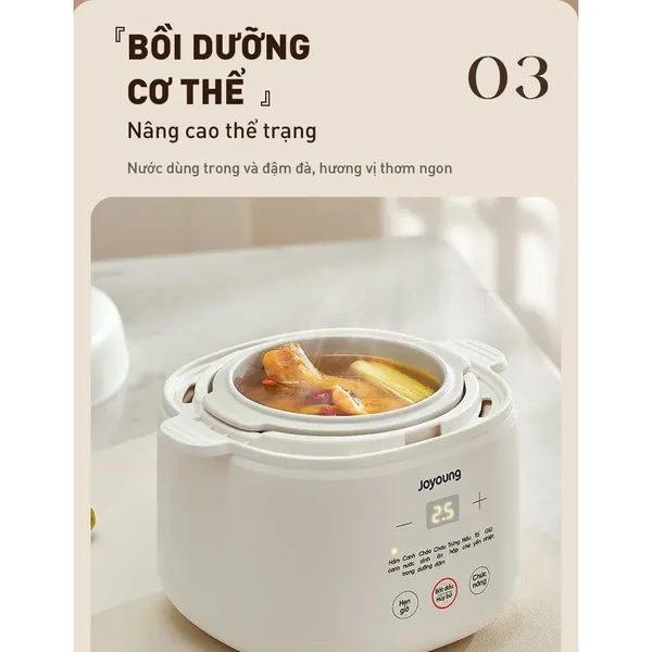 Nồi Nấu Chậm Cho Bé Ăn Dặm Joyoung JSC-107 1.0 Lít