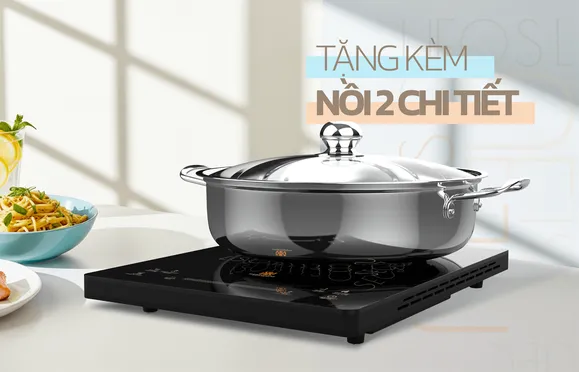Bếp Điện Từ Đơn Kèm Nồi Lẩu Hawonkoo SEOUL-CEH-109-I 15