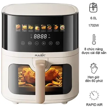 Nồi Chiên Không Dầu Magic Eco AC-125 6.0 Lít