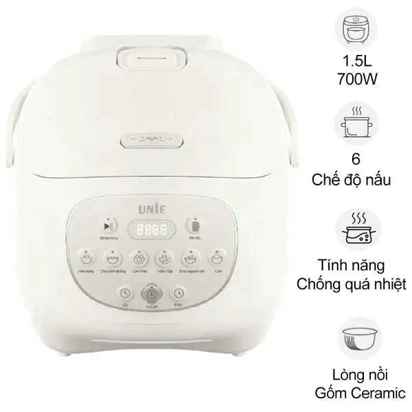 Nồi Cơm Điện Tử Unie URC815 1.5 Lít