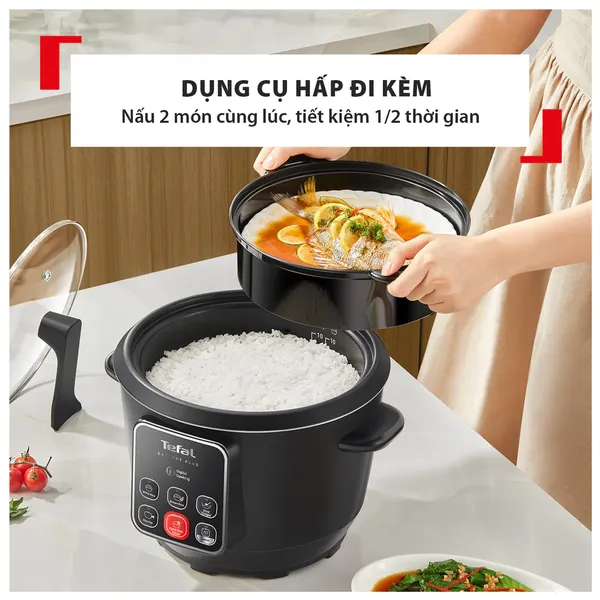Nồi Cơm Điện Tử Tefal 1.8 Lít RK1088Y0