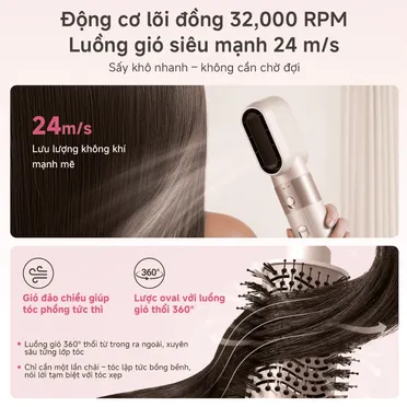 Lược Sấy Tạo Kiểu Simplus RFSH005PK00 6
