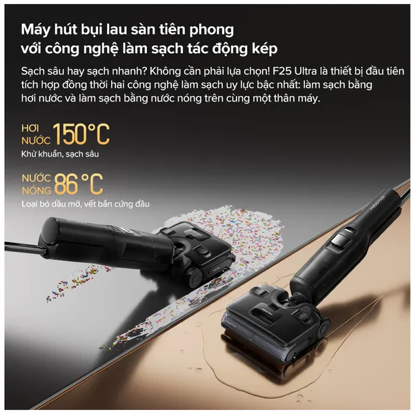 Máy Hút Bụi Cầm Tay Roborock F25 Ultra Đen