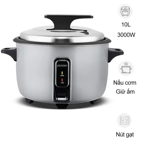 Nồi Cơm Công Nghiệp Paveden PRC-1030GR 10 Lít